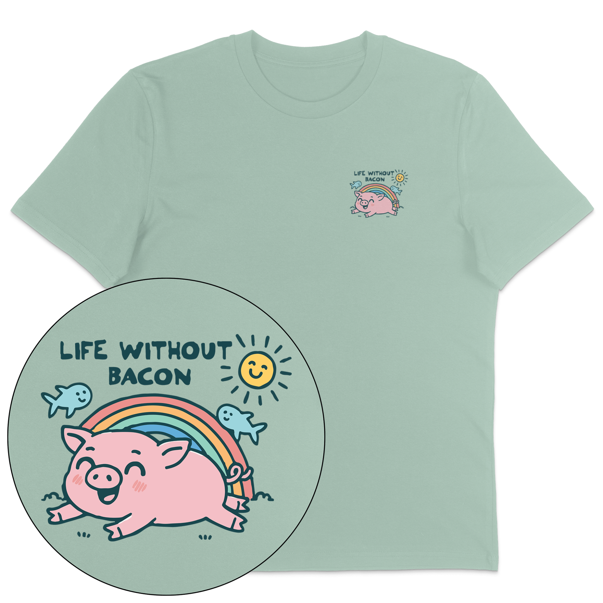 Life Without Bacon T-Shirt – Vegan America