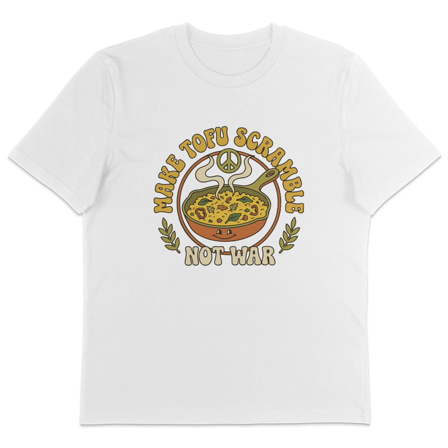 Make Tofu Scramble Not War T-Shirt - Vegan America