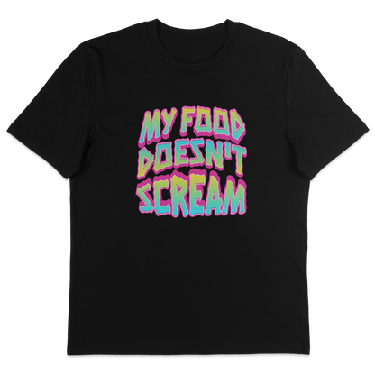My Food Doesn't Scream T-Shirt - Vegan America