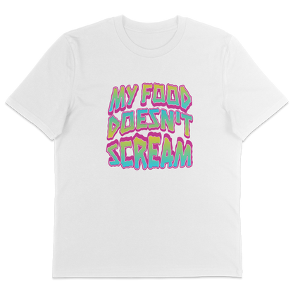 My Food Doesn't Scream T-Shirt - Vegan America
