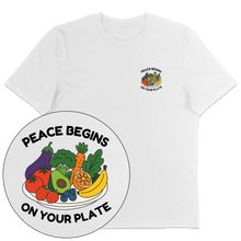 Peace Begins On Your Plate T-Shirt - Vegan America