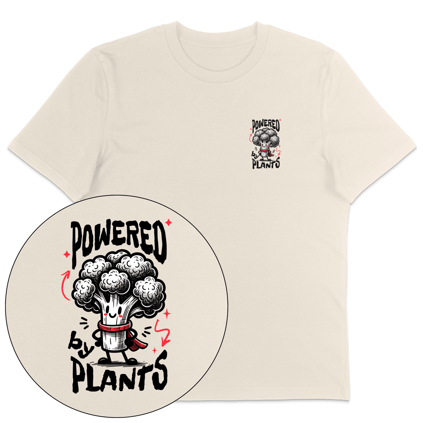 Powered By Plants Broccoli T-Shirt - Vegan America