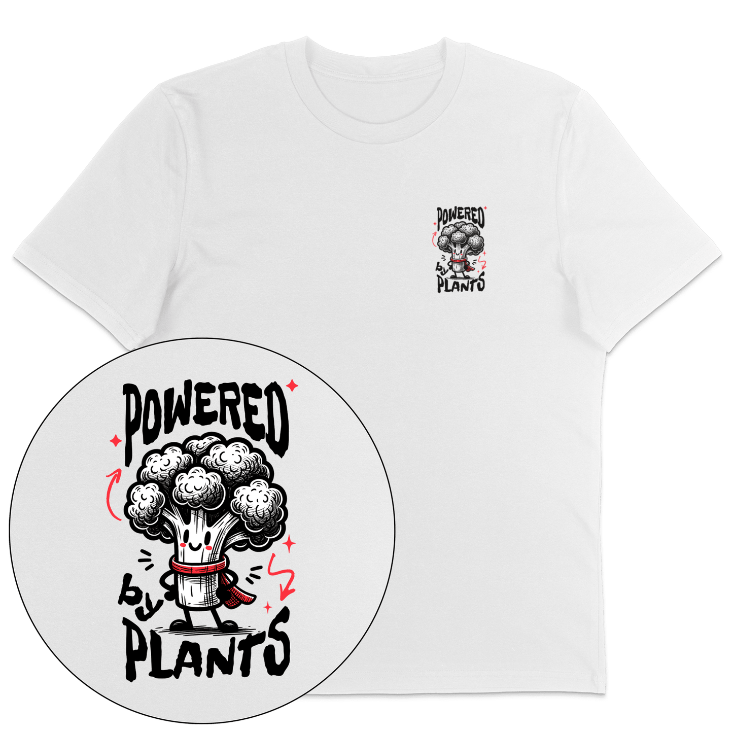 Powered By Plants Broccoli T-Shirt - Vegan America