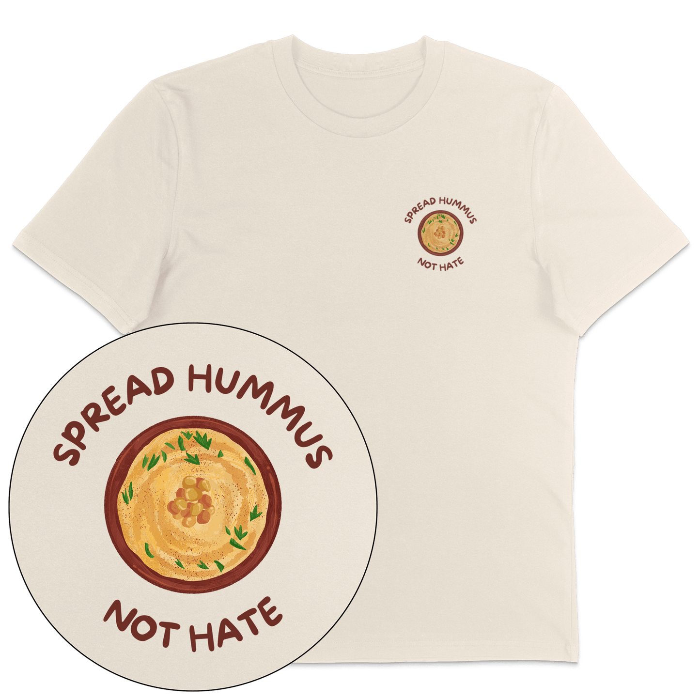 Spread Hummus Not Hate T-Shirt - Vegan America