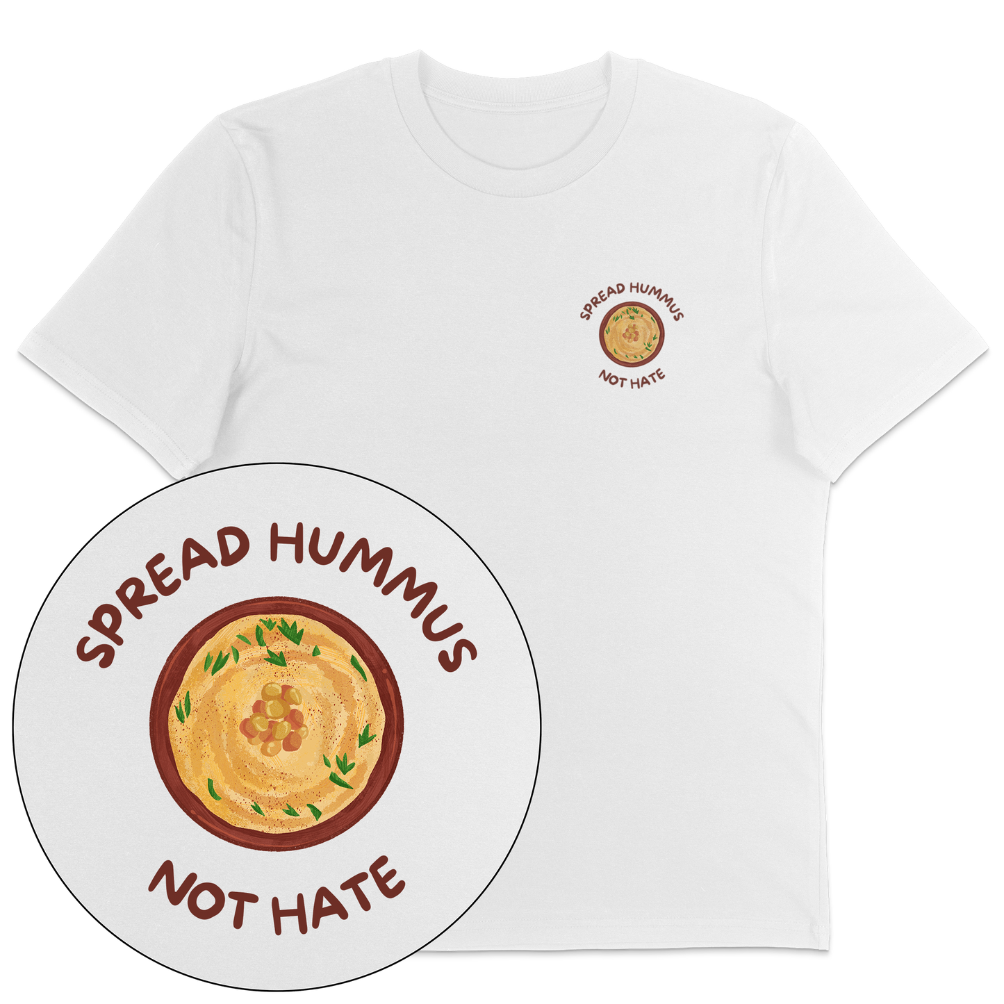 Spread Hummus Not Hate T-Shirt - Vegan America
