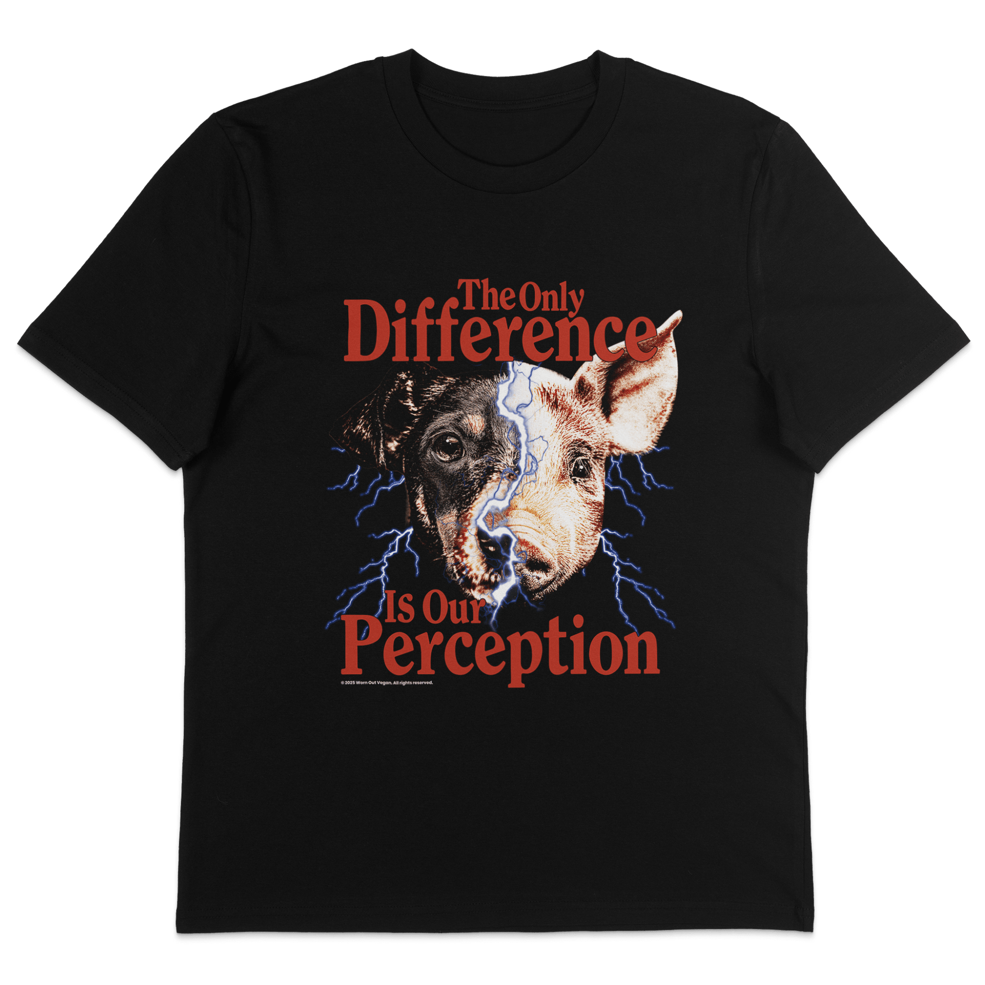 The Only Difference Is Our Perception T-Shirt - Vegan America