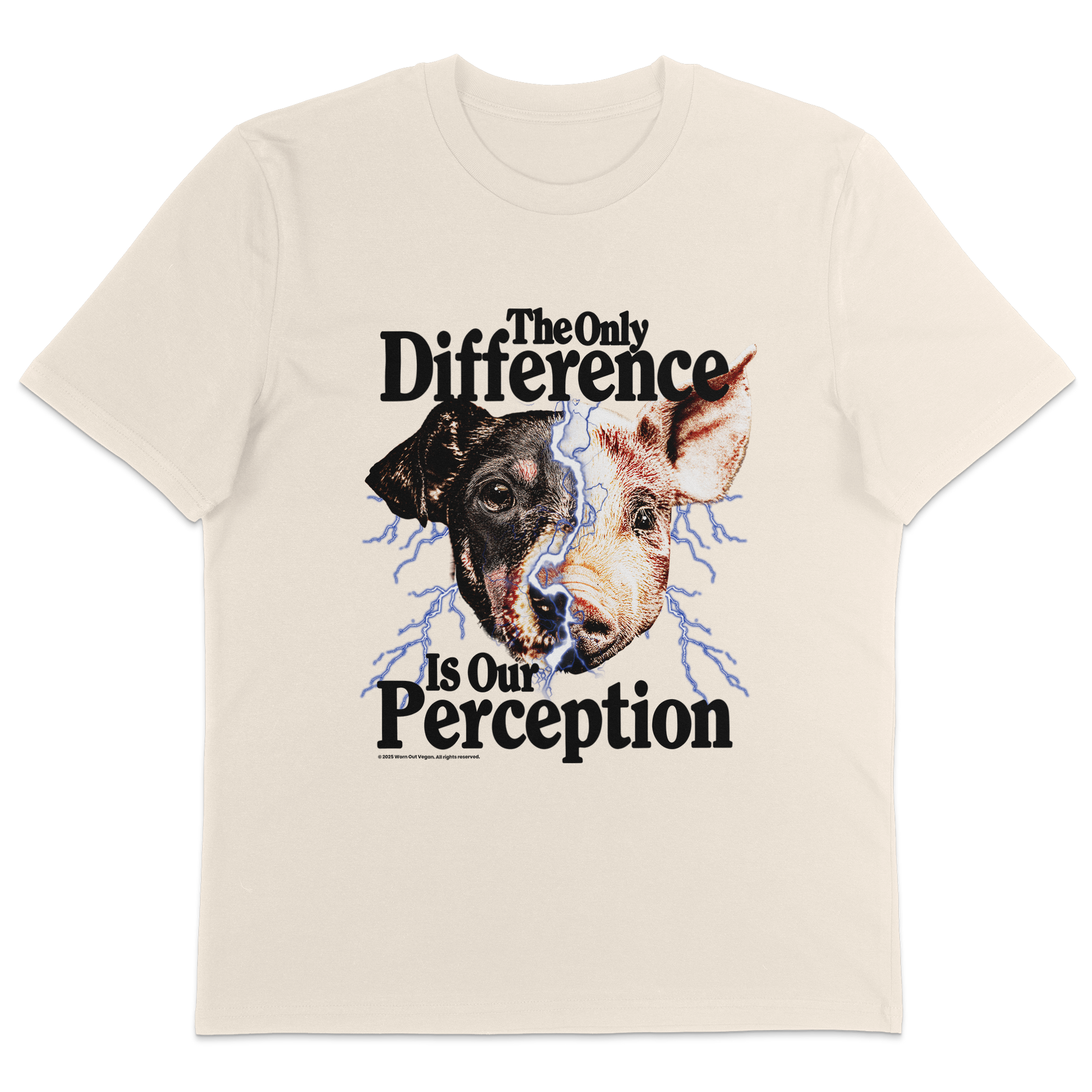 The Only Difference Is Our Perception T-Shirt - Vegan America