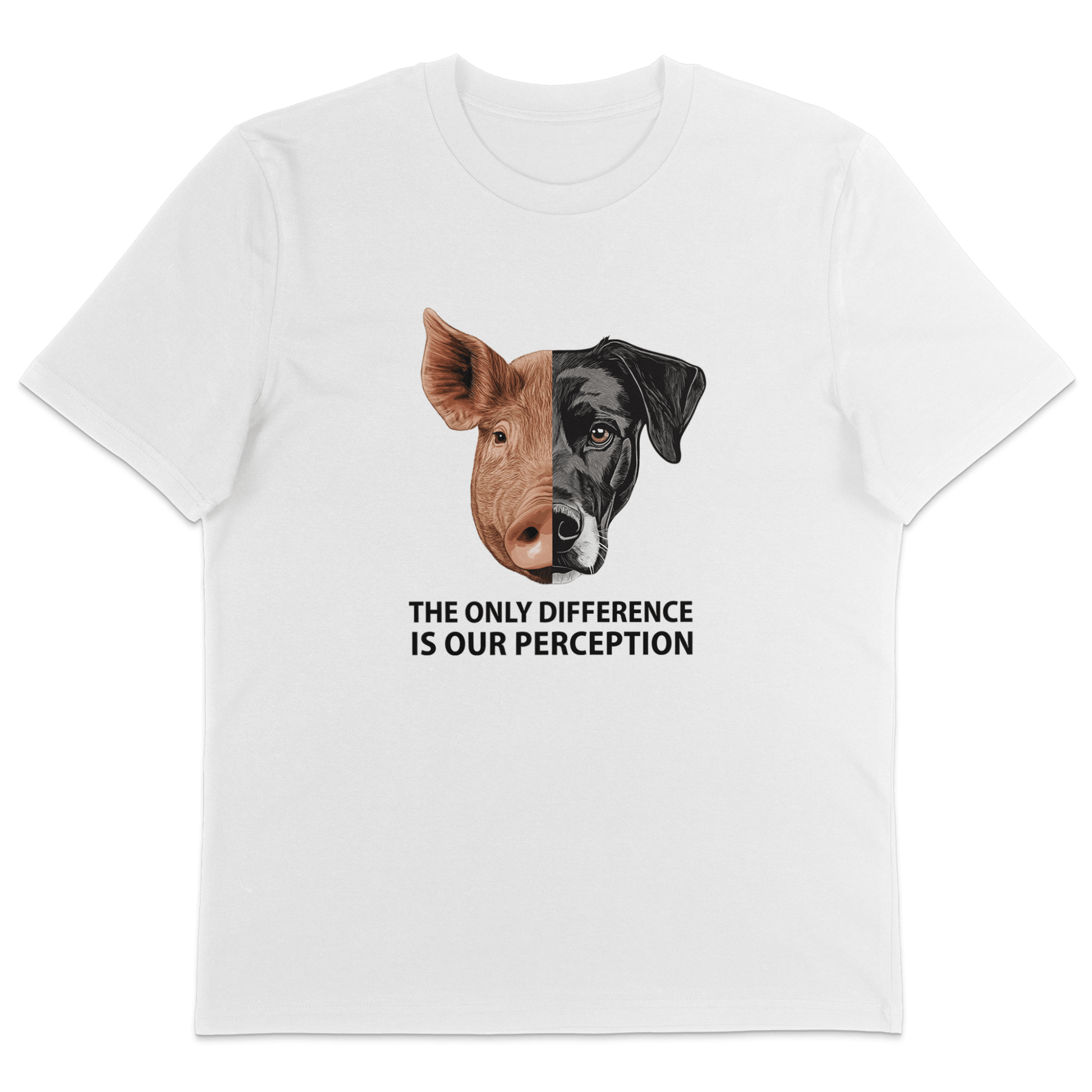 The Only Difference Is Our Perception T-Shirt - Vegan America