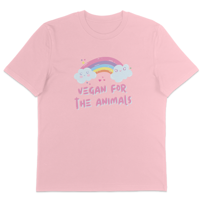 Vegan For The Animals Rainbow T-Shirt - Vegan America