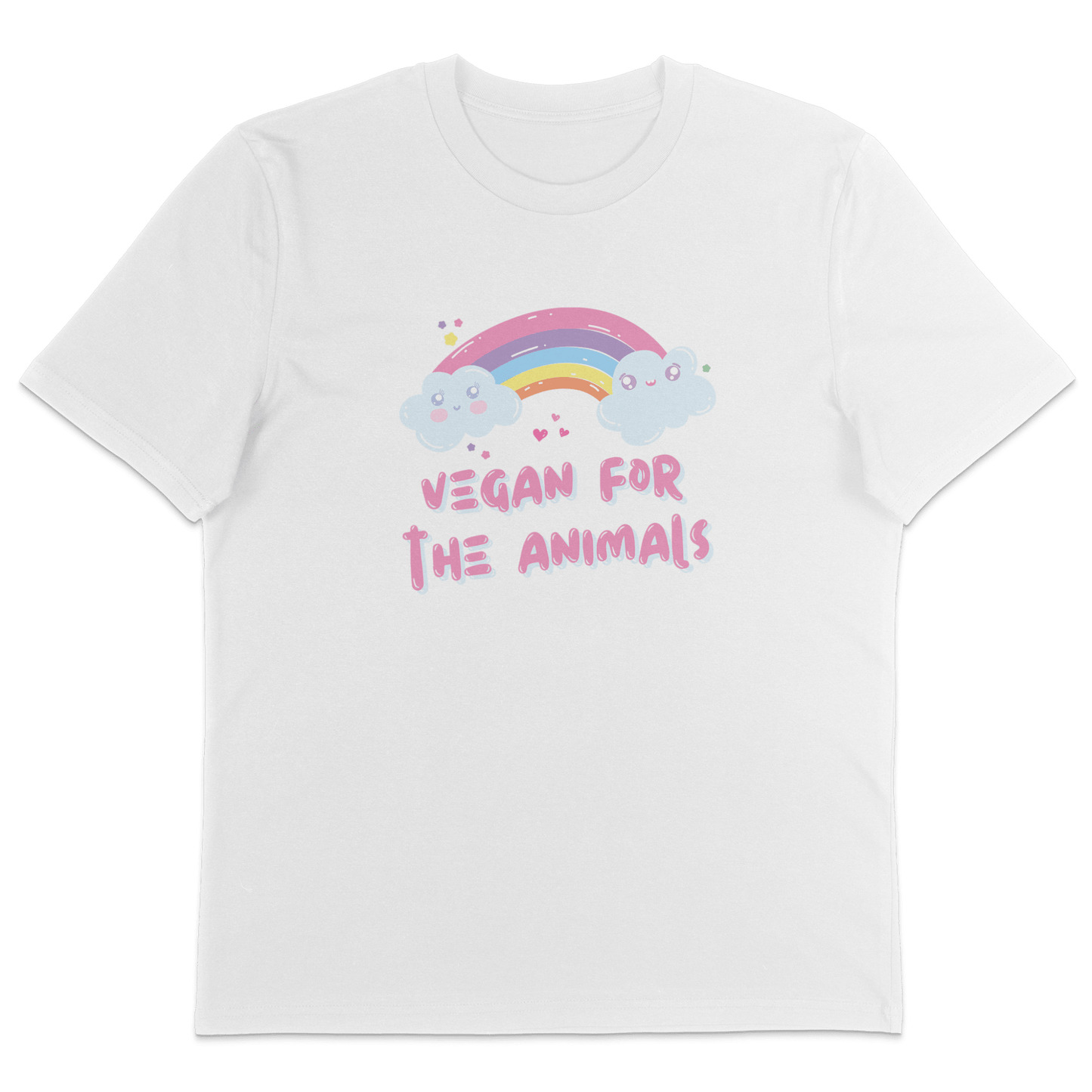Vegan For The Animals Rainbow T-Shirt - Vegan America