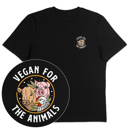 Vegan For The Animals Earthlings T-Shirt - Vegan America