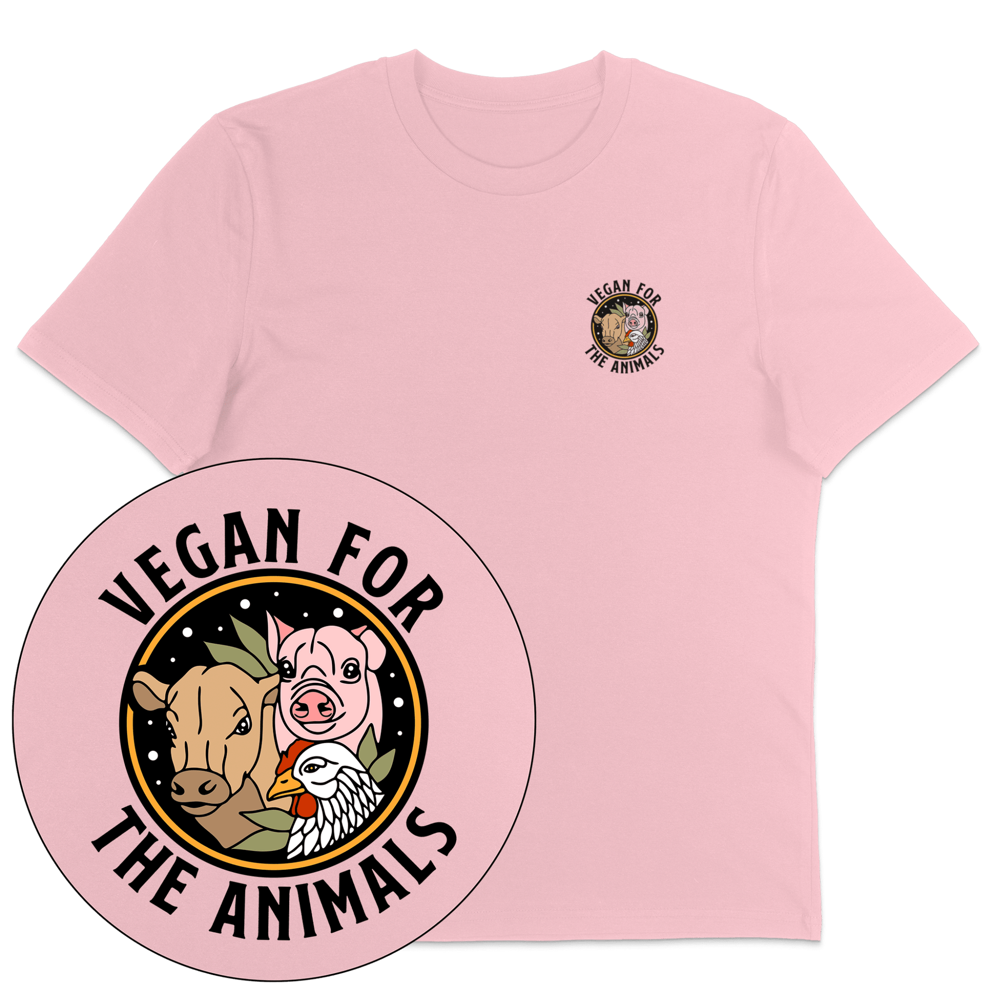 Vegan For The Animals Earthlings T-Shirt - Vegan America