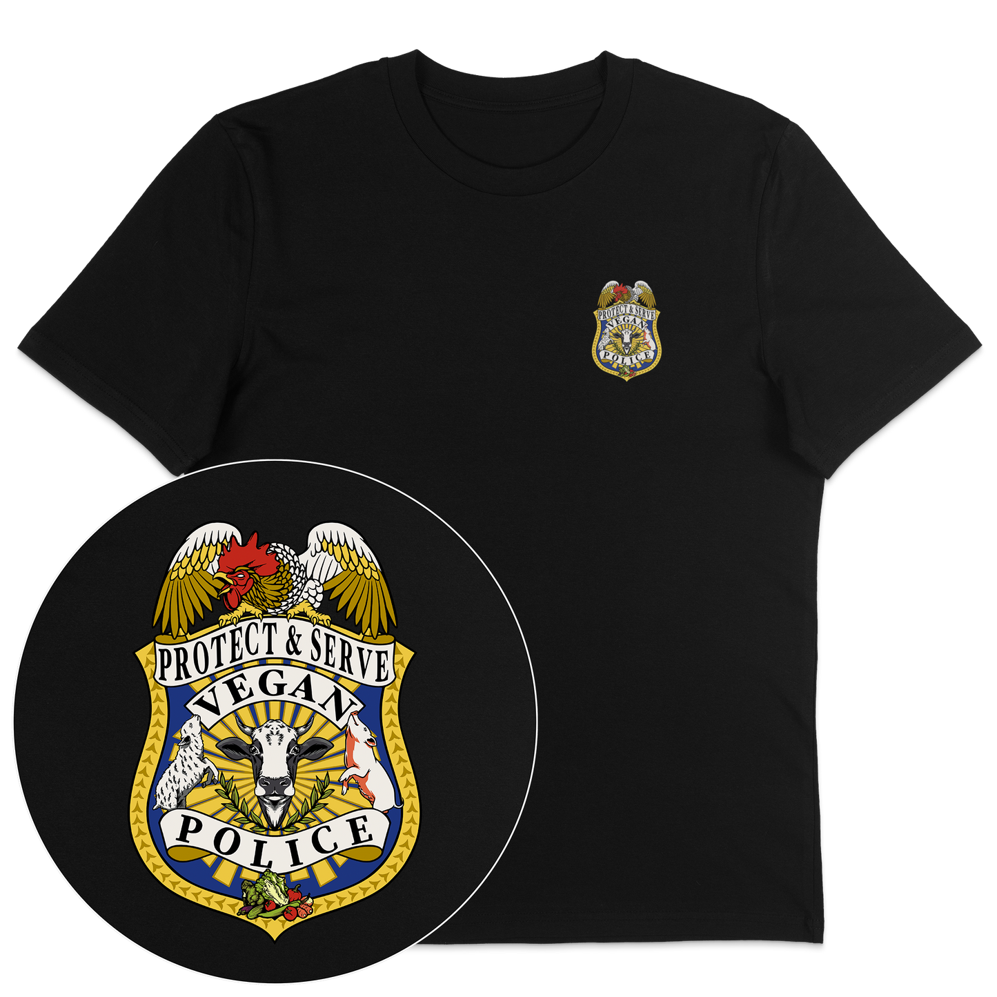 Vegan Police T-Shirt - Vegan America