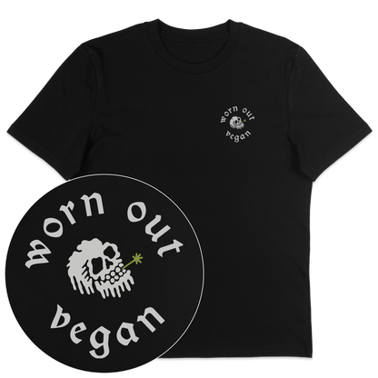 Floral Skeleton Streetwear T-Shirt - Vegan America