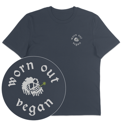 Floral Skeleton Streetwear T-Shirt - Vegan America