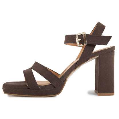 Tulsi Platform Heel Sandals - Vegan America