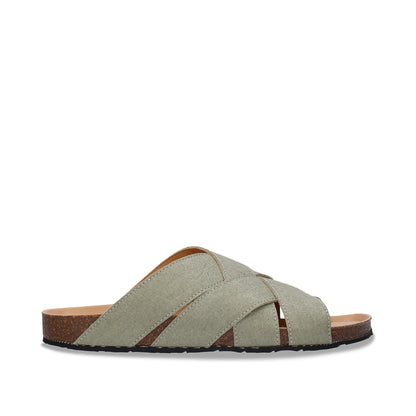 Piñatex® Vegan Sandals Tanna Green - Second Life