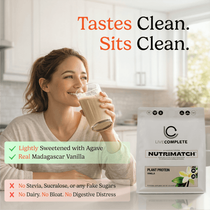 NutriMatch™ Vanilla Plant Protein Powder with 96% Match Rate - Vegan America
