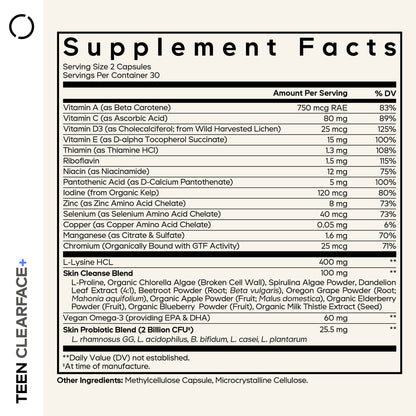 Teen Clearface Vitamins