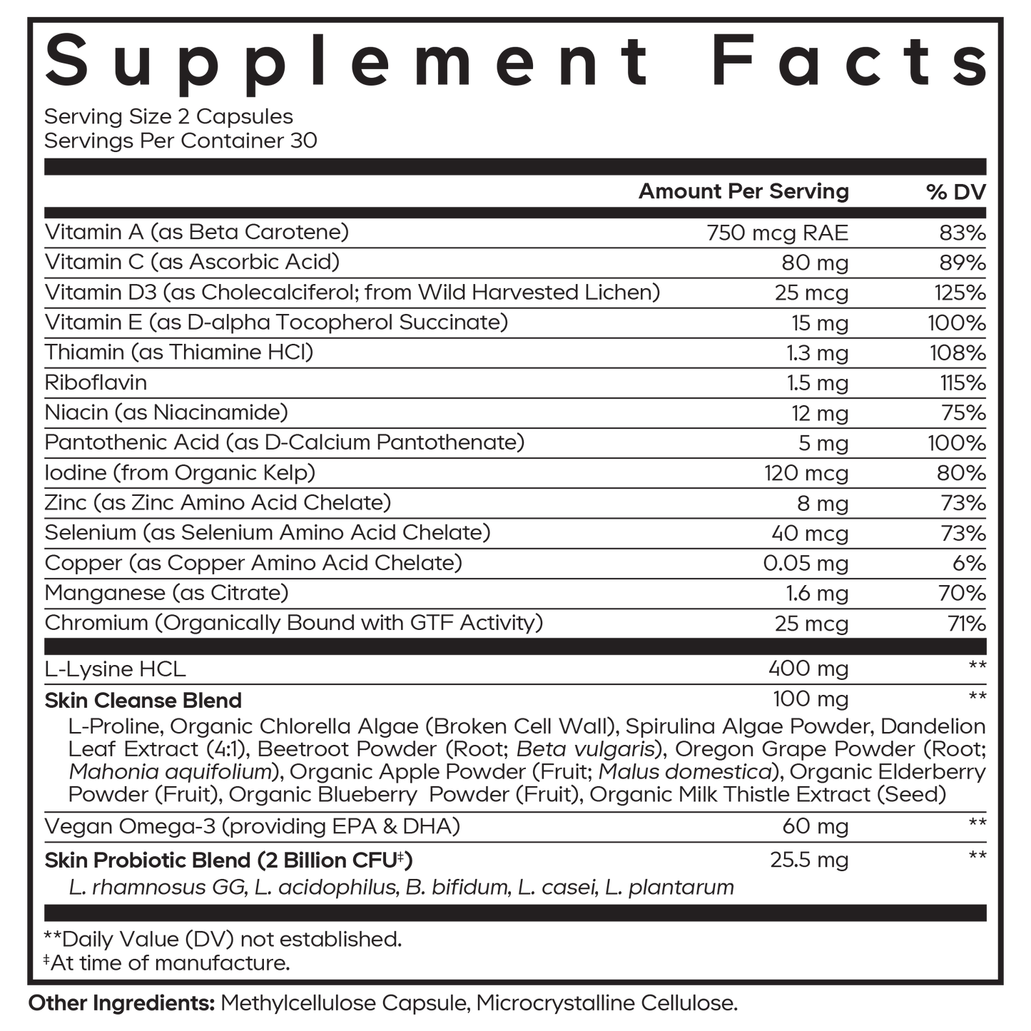 Teen Clearface Vitamins