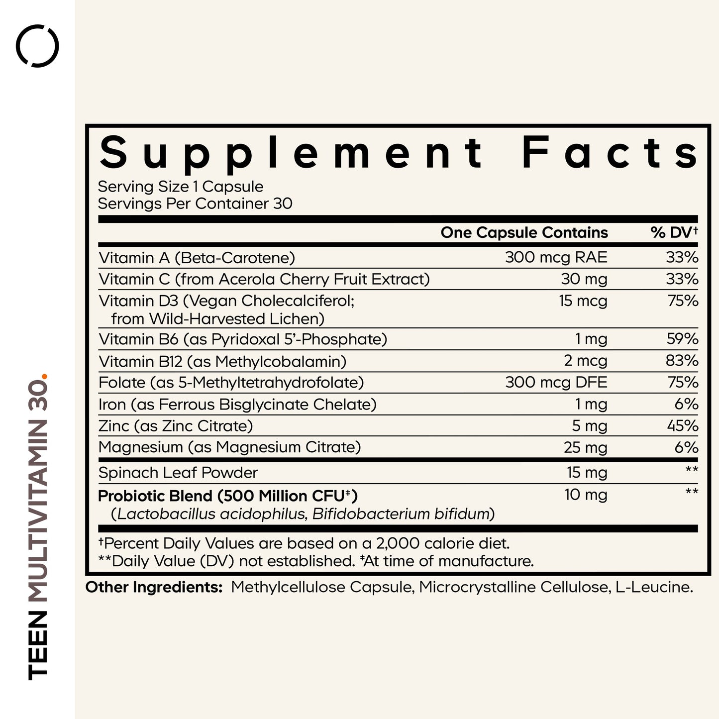 Teen’s Daily Multivitamin