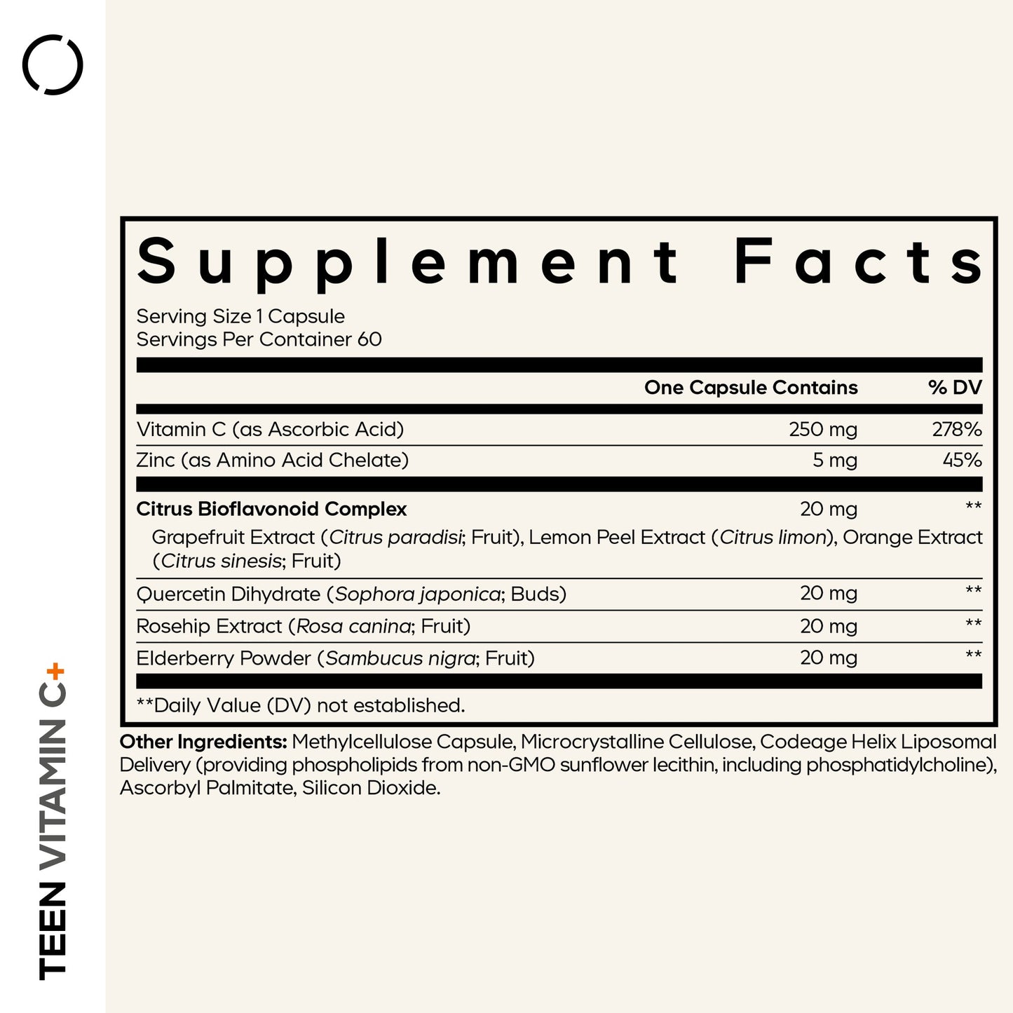 Teen Vitamin C+ - Vegan America