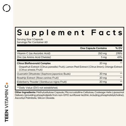 Teen Vitamin C+ - Vegan America