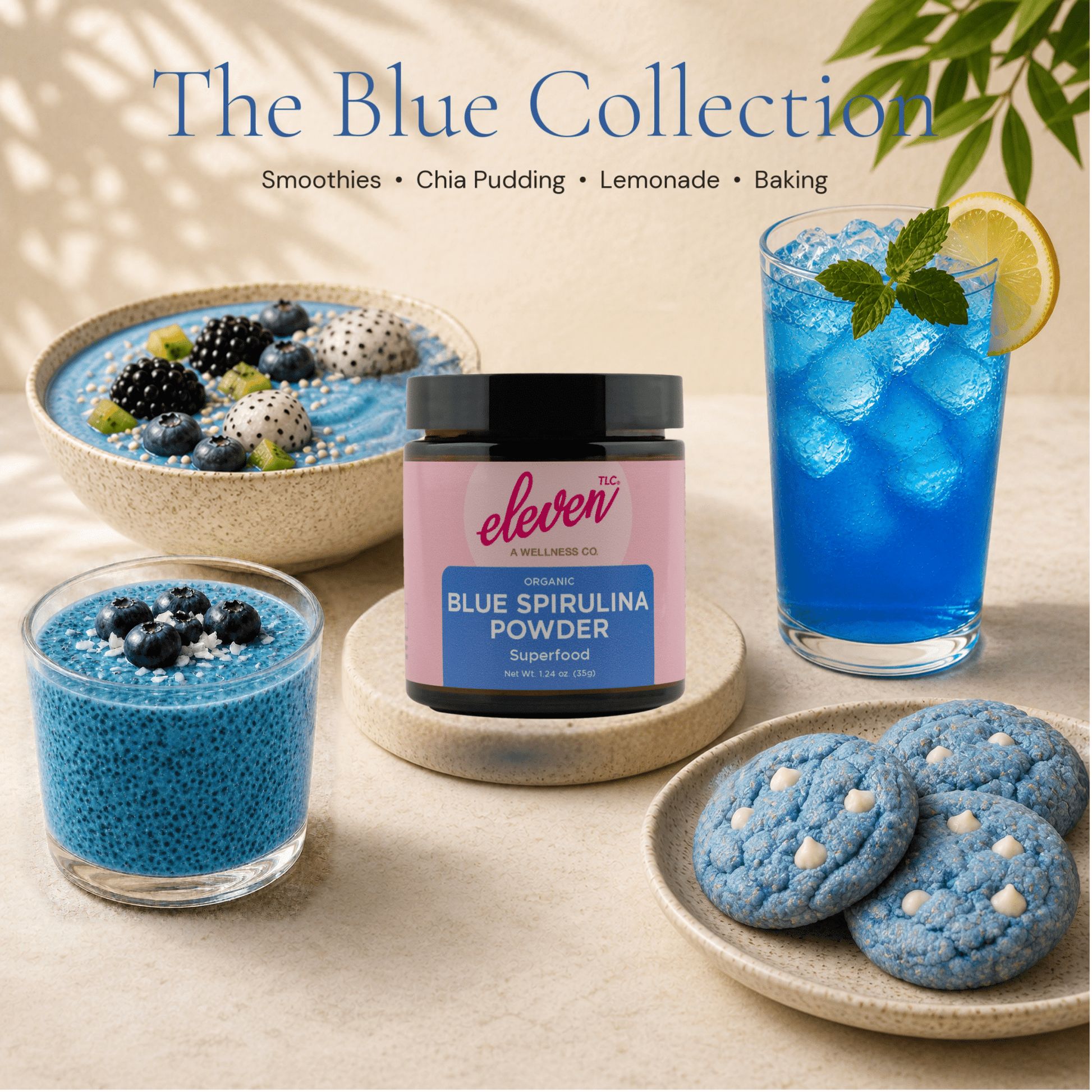 Organic Blue Spirulina Powder | Phycocyanin Antioxidant | 35g - Vegan America
