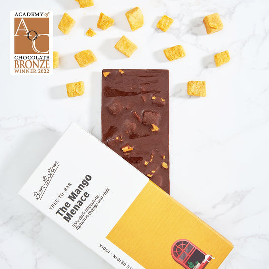 The Mango Menace - 55% Dark Alphonso Mango Chilli Chocolate - Vegan America