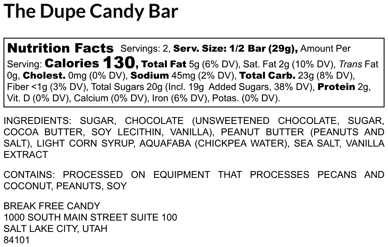 Vegan The Dupe Bar™ (Pack of 4) - Vegan America