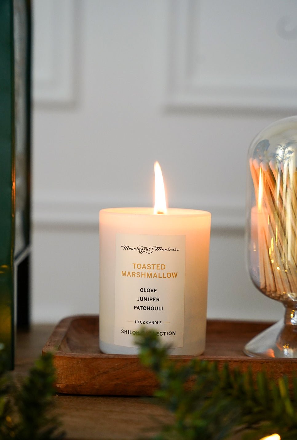 Toasted Marshmallow Natural Candle 10oz Shiloh Collection - Vegan America