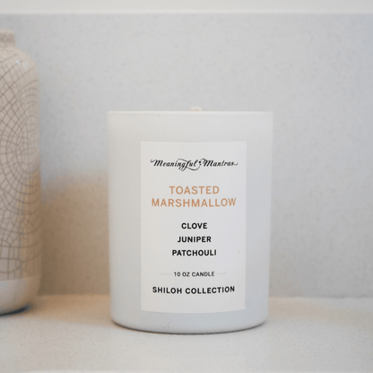 Toasted Marshmallow Natural Candle 10oz Shiloh Collection - Vegan America
