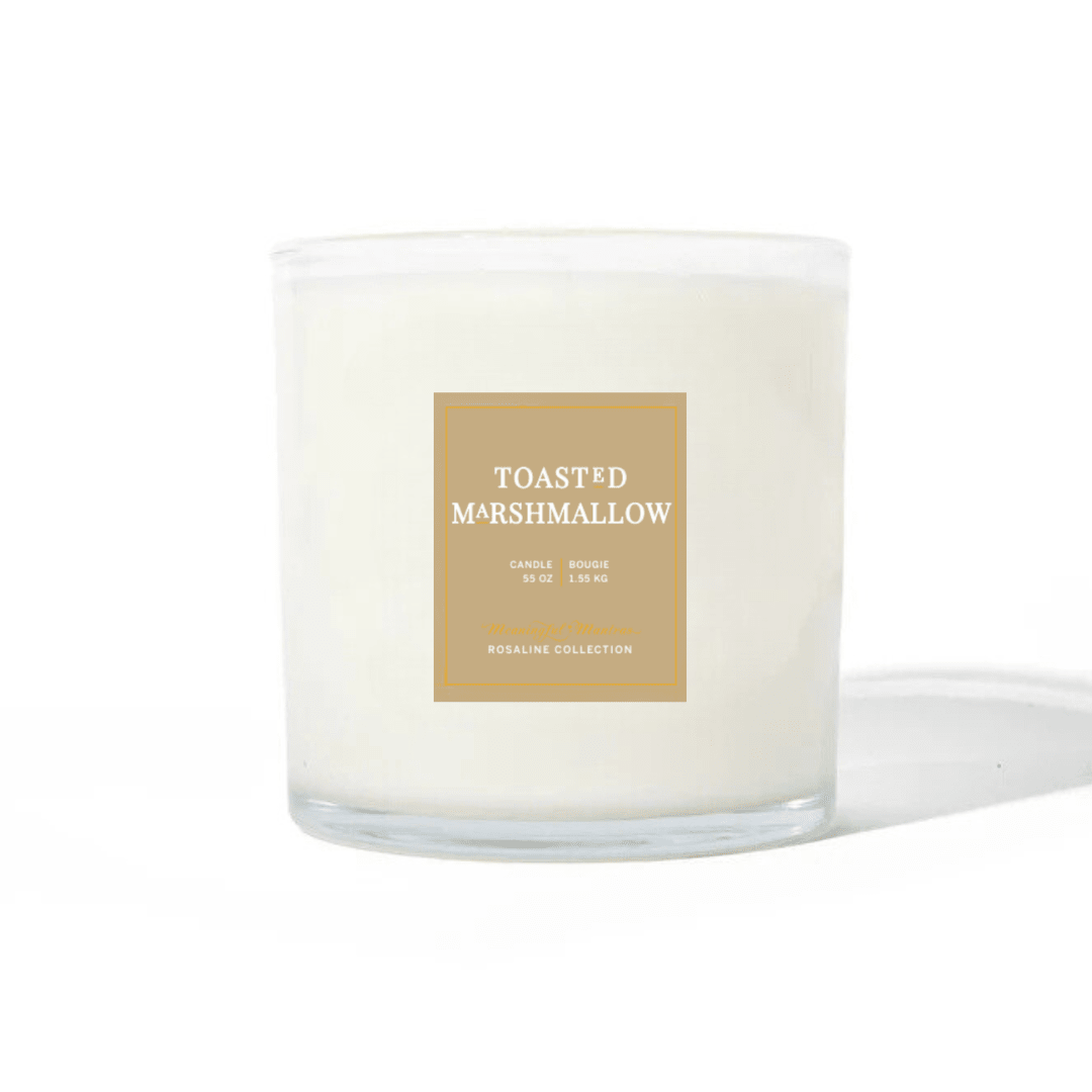 Toasted Marshmallow Natural Candle 55oz Rosaline Collection - Vegan America