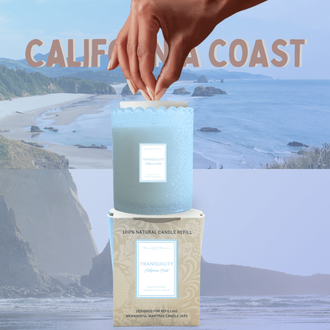 Tranquility California Coast Natural Candle 8oz Kaia Collection Refill - Vegan America