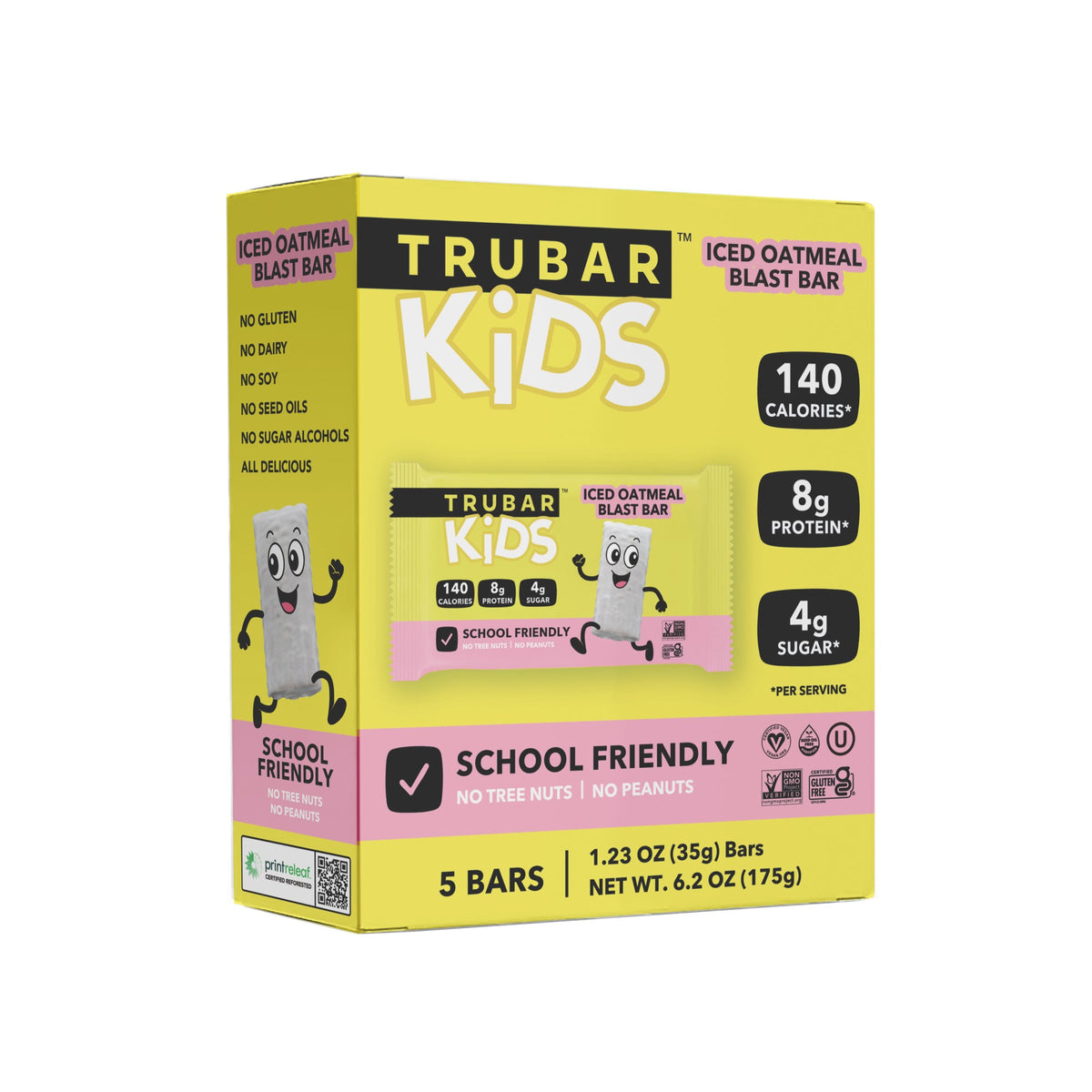 TRUBAR KiDS - Iced Oatmeal Blast Bar (5ct) - Vegan America