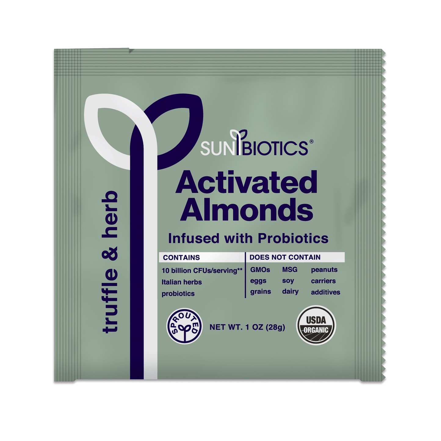 Activated Almonds - Infused with Probiotics - Truffle & Herb - Vegan America
