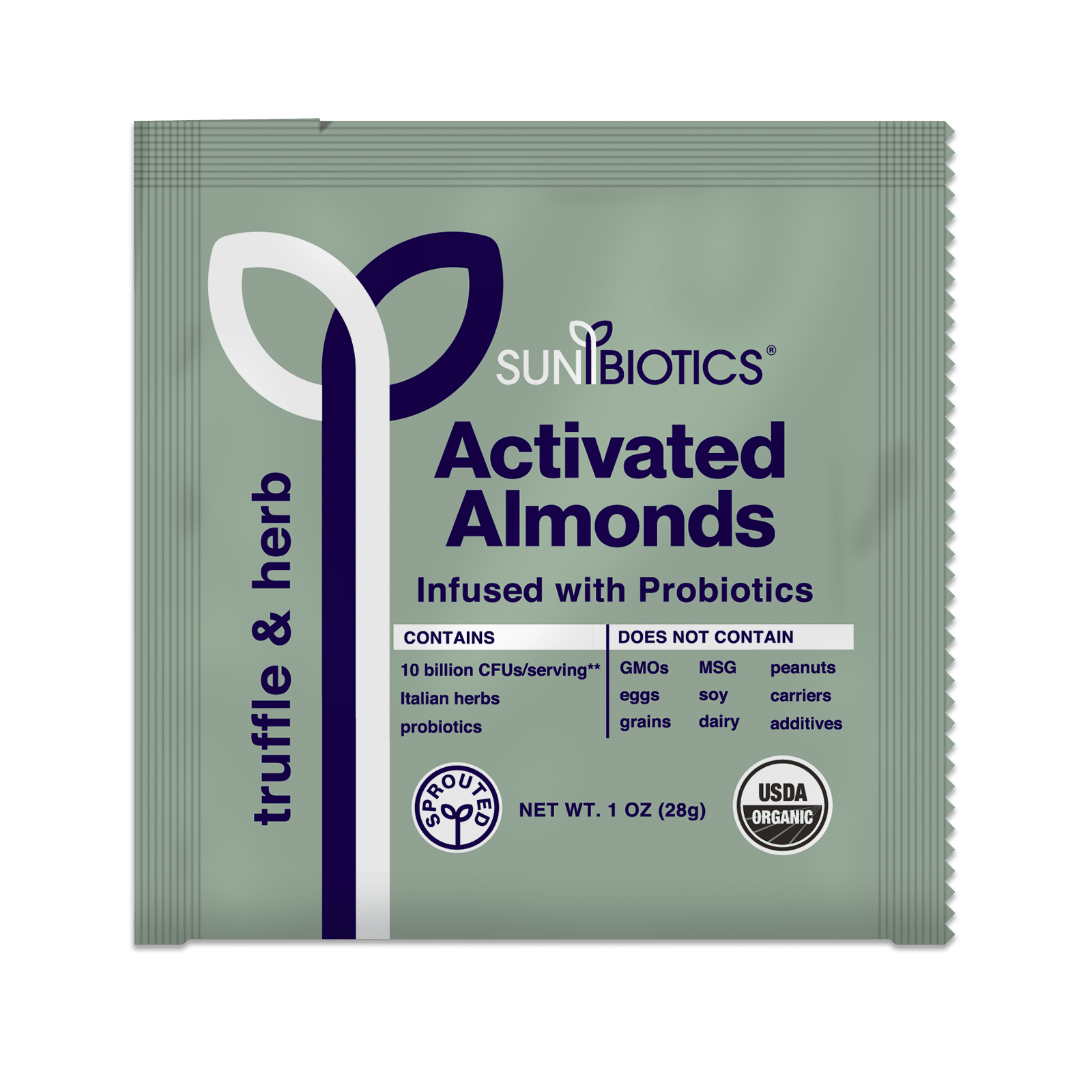 Activated Almonds - Infused with Probiotics - Truffle & Herb - Vegan America