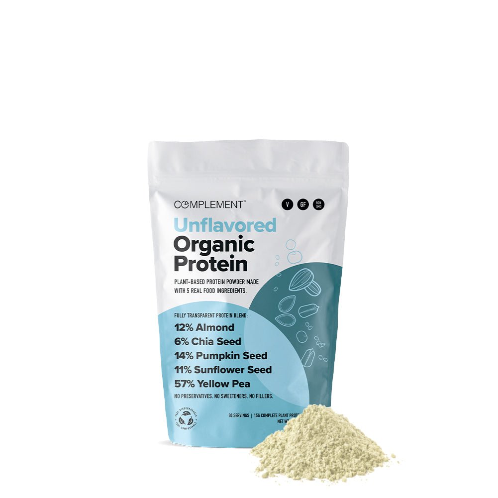 COMPLEMENT® Unflavored Organic Protein - 15 Serving - Vegan America