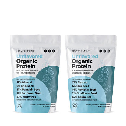 COMPLEMENT® Unflavored Organic Protein - 15 Serving - Vegan America