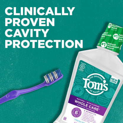 Fresh Mint Whole Care Anticavity Natural Mouthwash