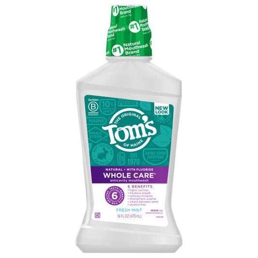 Fresh Mint Whole Care Anticavity Natural Mouthwash