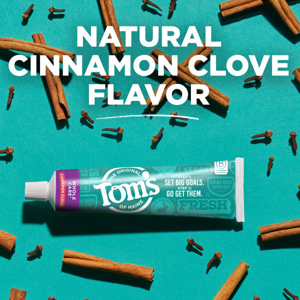 Whole Care Cinnamon Clove Natural Toothpaste with Fluoride