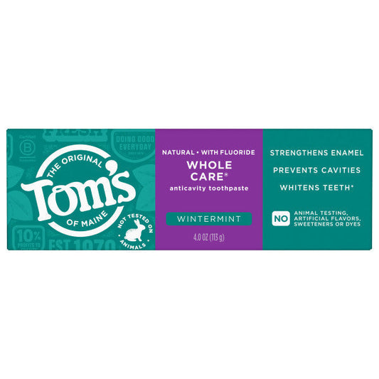 Whole Care Wintermint Natural Toothpaste with Fluoride