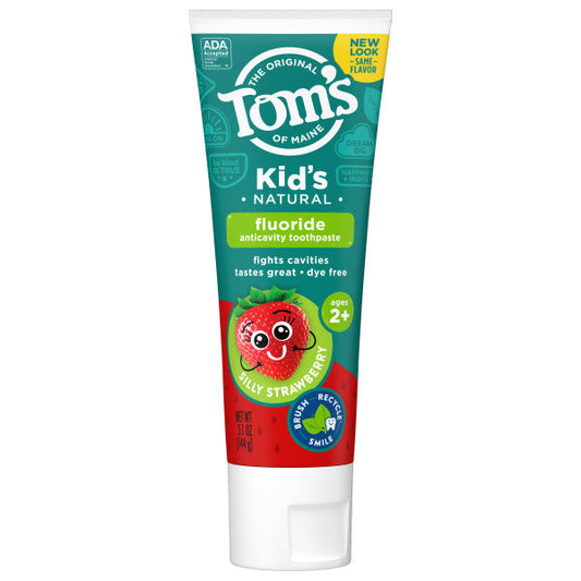 Silly Strawberry Anticavity Kids Natural Toothpaste