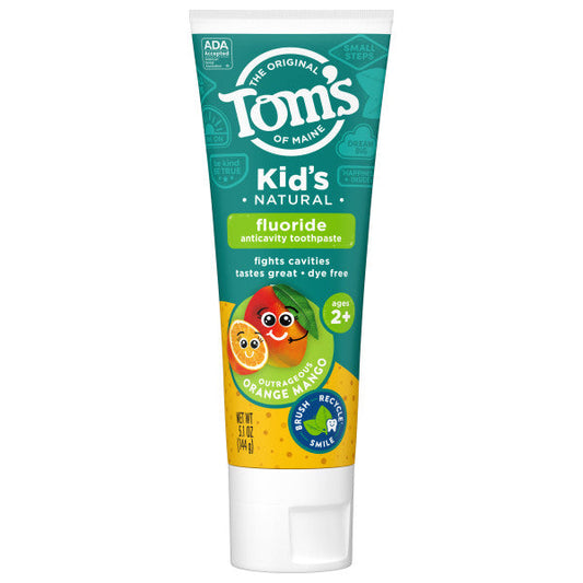 Outrageous Orange Mango Kids Fluoride Natural Toothpaste