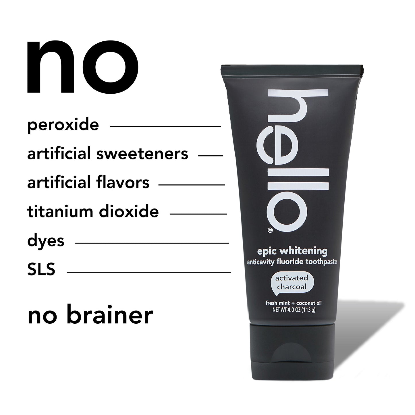 hello activated charcoal whitening fluoride toothpaste