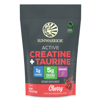 Active Creatine Plus Taurine Cherry - Vegan America