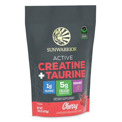 Active Creatine Plus Taurine Cherry - Vegan America
