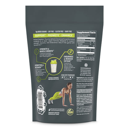 Active Creatine Plus Taurine Lemon Lime - Vegan America