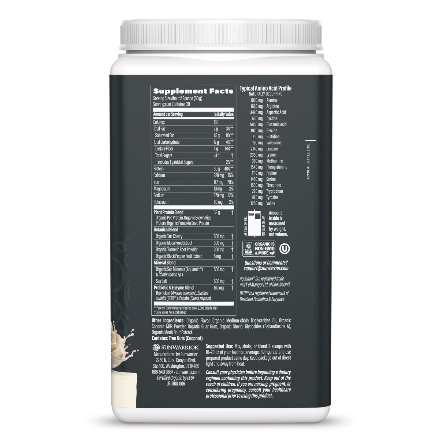 Sunwarrior Sport Active Protein Cake Batter